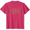 imageWicked Movie Logo Glinda Pink And Gold Wand TShirtRed Heather