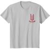 imageWicked Movie Logo Glinda Pink And Gold Wand TShirtSilver Grey