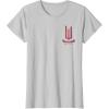 imageWicked Movie Logo Glinda Pink And Gold Wand TShirtSilver Grey