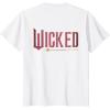 imageWicked Movie Logo Glinda Pink And Gold Wand TShirtWhite