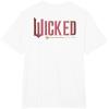 imageWicked Movie Logo Glinda Pink And Gold Wand TShirtWhite