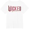 imageWicked Movie Logo Glinda Pink And Gold Wand TShirtWhite