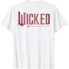 imageWicked Movie Logo Glinda Pink And Gold Wand TShirtWhite