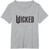 imageWicked Movie Logo Glinda Upland TShirtHeather Grey