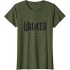 imageWicked Movie Logo Glinda Upland TShirtOlive Green