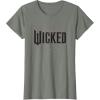 imageWicked Movie Logo Glinda Upland TShirtOlive Heather