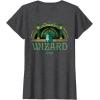 imageWicked Off To Meet The Wizard Emerald City Front ampamp Back TShirtDark Heather Grey