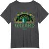 imageWicked Off To Meet The Wizard Emerald City Front ampamp Back TShirtDark Heather Grey