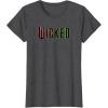 imageWicked Pink And Green Logo TShirtDark Heather Grey