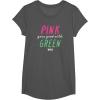 imageWicked Pink Goes Good With Green TShirtAsphalt Grey
