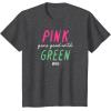 imageWicked Pink Goes Good With Green TShirtDark Heather Grey
