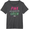 imageWicked Pink Goes Good With Green TShirtDark Heather Grey