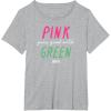imageWicked Pink Goes Good With Green TShirtHeather Grey