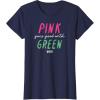 imageWicked Pink Goes Good With Green TShirtNavy Blue