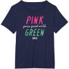 imageWicked Pink Goes Good With Green TShirtNavy Blue