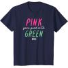 imageWicked Pink Goes Good With Green TShirtNavy Blue