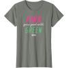 imageWicked Pink Goes Good With Green TShirtOlive Heather