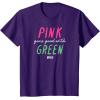 imageWicked Pink Goes Good With Green TShirtPurple