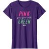 imageWicked Pink Goes Good With Green TShirtPurple