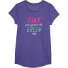 imageWicked Pink Goes Good With Green TShirtPurple Heather