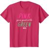 imageWicked Pink Goes Good With Green TShirtRed Heather