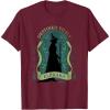 imageWicked Elphaba Destined To Fly Silhouette UnisexAdults TShirt Black SmallBurgundy