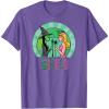 imageWicked Glinda ampamp Elphaba Sketched TShirtPurple Heather