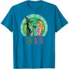 imageWicked Glinda ampamp Elphaba Sketched TShirtSapphire Blue