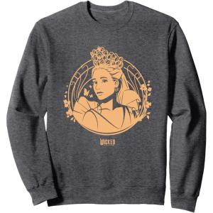 imageWicked For Good Glinda Golden Glow SweatshirtDark Heather Grey