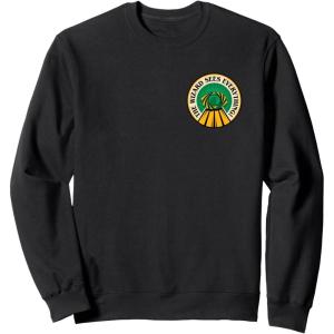 imageWicked For Good The Wizard Sees Everything Front ampamp Back SweatshirtBlack