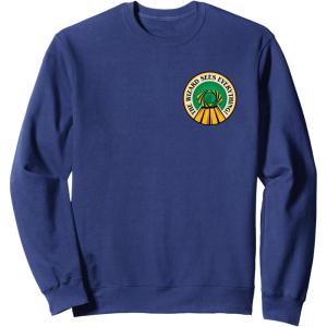 imageWicked For Good The Wizard Sees Everything Front ampamp Back SweatshirtNavy Blue