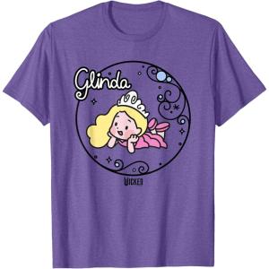 imageWicked Glinda Daydreaming Playful Cartoon Style TShirtPurple Heather