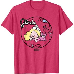 imageWicked Glinda Daydreaming Playful Cartoon Style TShirtRed Heather