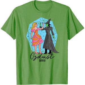 imageWicked Glinda ampamp Elphaba Ozdust TShirtGrass Green