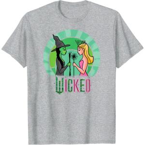 imageWicked Glinda ampamp Elphaba Sketched TShirtHeather Grey