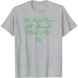 imageWicked His Royal Ozness The Wizard Front And Back TShirtHeather Grey
