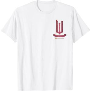 imageWicked Movie Logo Glinda Pink And Gold Wand TShirtWhite