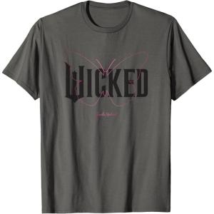 imageWicked Movie Logo Glinda Upland TShirtAsphalt Grey