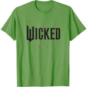 imageWicked Movie Logo Glinda Upland TShirtGrass Green
