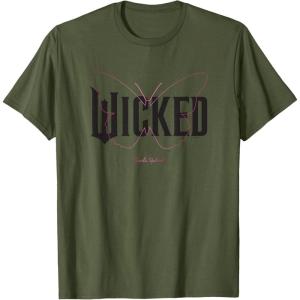 imageWicked Movie Logo Glinda Upland TShirtOlive Green