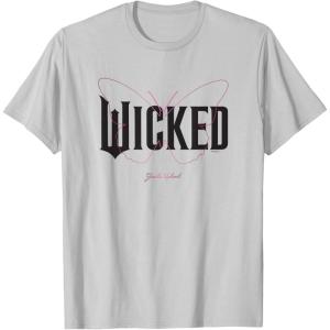 imageWicked Movie Logo Glinda Upland TShirtSilver Grey