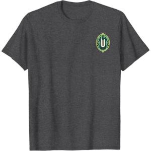 imageWicked Off To Meet The Wizard Emerald City Front ampamp Back TShirtDark Heather Grey