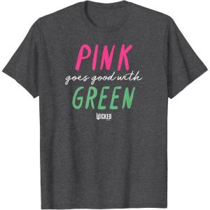 imageWicked Pink Goes Good With Green TShirtDark Heather Grey