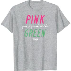 imageWicked Pink Goes Good With Green TShirtHeather Grey