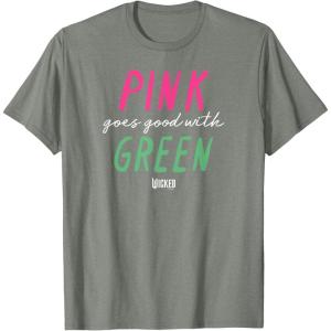 imageWicked Pink Goes Good With Green TShirtOlive Heather