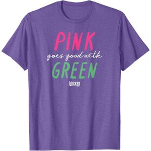 imageWicked Pink Goes Good With Green TShirtPurple Heather