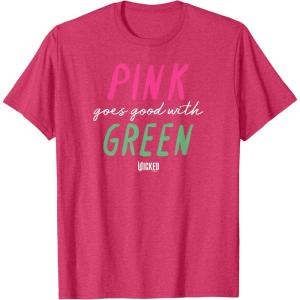 imageWicked Pink Goes Good With Green TShirtRed Heather