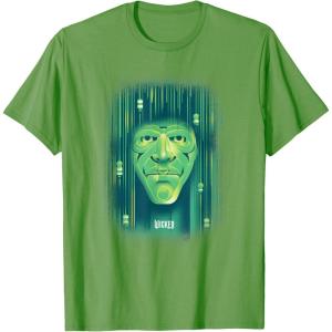 imageWicked Wizard Face Emerald City TShirtGrass Green