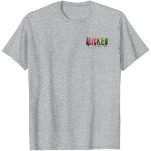 imageWicked for Good Glinda Bubble Poster Front ampamp Back TShirtHeather Grey