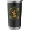 imageWicked Elphaba Enchanted Brooms Silhouette Stainless Steel Insulated TumblerBlack